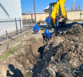 Göyçay rayonunda içməli su təminatının yaxşılaşdırılması ilə bağlı tədbirlər davam etdirilir