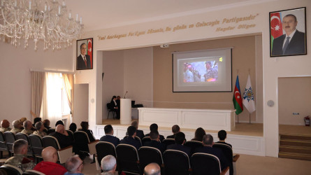 Göyçayda Azərbaycanın Milli Qəhrəmanı Yuri Kovalyovun xatirəsinə həsr edilmiş tədbir keçirilib