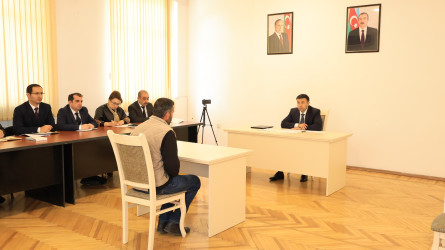 Göyçay Rayon İcra Hakimiyyətinin başçısı Orxan Mürsəlov növbəti vətəndaş qəbulu keçirib