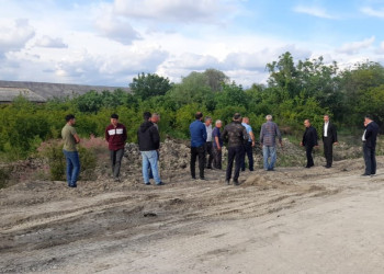 Rayonun Cırqurd kəndində sel sularının yaratdğı təhlükə aradan qaldırılıb