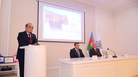 Göyçayda Yeni Azərbaycan Partiyası rayon təşkilatının yaradılmasının 33 illiyinə həsr olunmuş tədbir keçirilib