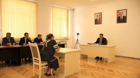 Göyçay Rayon İcra Hakimiyyətinin başçısı Orxan Mürsəlov növbəti vətəndaş qəbulu keçirib