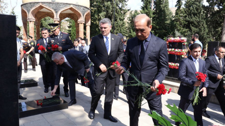 Anım Günü ilə əlaqədar Göyçay Şəhidlər Xiyabanı ziyarət olunub