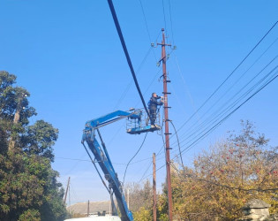 Göyçay rayonunun yaşayış məntəqələrində elektrik təsərrüfatı yenidən qurulur