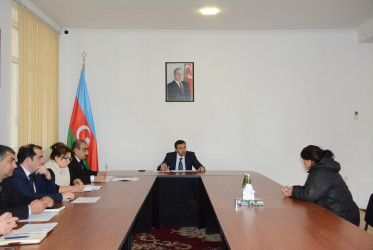 Rayon İcra Hakimiyyətinin başçısı Orxan Mürsəlov rayonun idarə, müəssisə və təşkilat rəhbərlərinin iştirakı ilə vətəndaş qəbulu keçirib