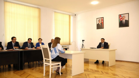 Göyçay Rayon İcra Hakimiyyətinin başçısı Orxan Mürsəlov növbəti vətəndaş qəbulu keçirib