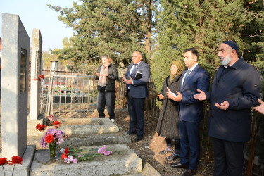 Rayon İcra Hakimiyyətinin başçısı şəhidlərin məzarlarını ziyarət edib