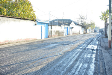 Göyçay şəhərində yolların və səkilərin əsaslı təmiri işləri davam etdirilir