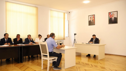 Göyçay Rayon İcra Hakimiyyətinin başçısı Orxan Mürsəlov növbəti vətəndaş qəbulu keçirib