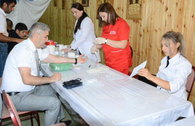 Göyçayda könüllü qanvermə aksiyası təşkil edilmişdir