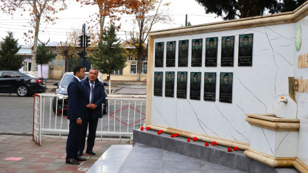Rayon İcra Hakimiyyətinin başçısı Orxan Mürsəlov Göyçay Dövlət İdarəetmə və Texnologiya Kollecində olub