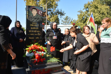 Vətən müharibəsi şəhidi Ömərli Kənan Elxan oğlunun dördüncü ildönümü qeyd edilib