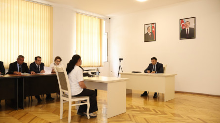 Göyçay Rayon İcra Hakimiyyətinin başçısı Orxan Mürsəlov növbəti vətəndaş qəbulu keçirib