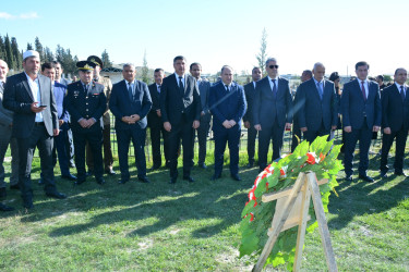 İcra başçısı rayonun Hacalıkənd kəndində şəhid Aslan Əliyevin üçüncü ildönümü mərasimində iştirak etdi