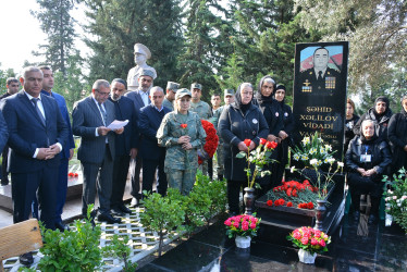 44 günlük Vətən müharibəsində şəhid olmuş polkovnik-leytenant Vidadi Xəlilovun dördüncü ildönümü qeyd olunub