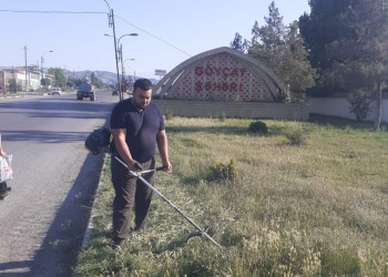 Göyçayda həftəsonları “Yaşıl dünya naminə həmrəylik ili” çərçivəsində abadlıq və təmizlik işləri davam etdirilir