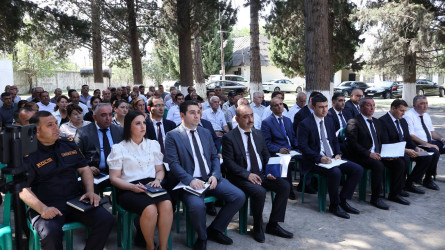 Göyçay Rayon İcra Hakimiyyətinin başçısı Orxan Mürsəlov Kürdəmiş kəndində səyyar qəbul keçirib