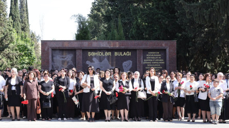 Anım Günü ilə əlaqədar Göyçay Şəhidlər Xiyabanı ziyarət olunub