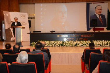 Göyçayda “Heydər Əliyevin zəngin dövlətçilik irsinin əsas istiqamətləri” mövzusunda elmi-seminar keçirilib