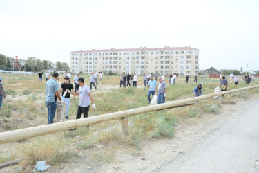 Şəhər qəbiristanlığının ərazisində təmizliklə bağlı iməclik keçirildi