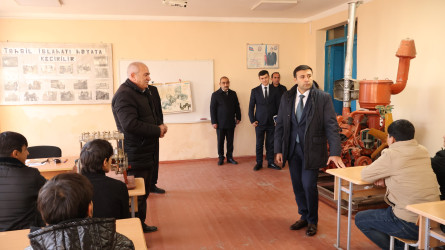 Rayon İcra Hakimiyyətinin başçısı Orxan Mürsəlov Göyçay Peşə Liseyində olub