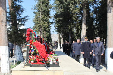 Göyçayda Xocalı faciəsi qurbanlarının xatirəsi yad edildi