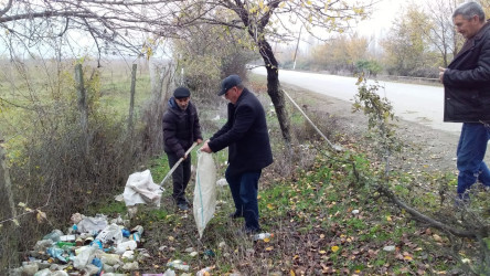 Rayonun kəndlərində mütəmadi olaraq təmizlik və abadlıq işləri aparılır