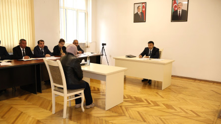 Göyçay Rayon İcra Hakimiyyətinin başçısı Orxan Mürsəlov növbəti vətəndaş qəbulu keçirib