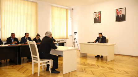 Göyçay Rayon İcra Hakimiyyətinin başçısı Orxan Mürsəlov növbəti vətəndaş qəbulu keçirib