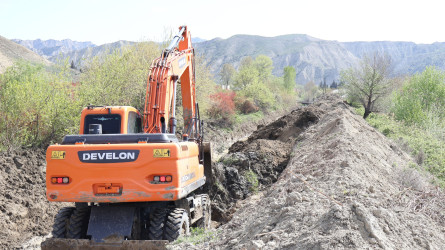 Göyçay Rayon İcra Hakimiyyətinin başçısı Orxan Mürsəlov sel və daşqın təhlükəsinin qarşısının alınması məqsədilə qabaqlayıcı tədbirlər görülən işlərə baxış keçirib