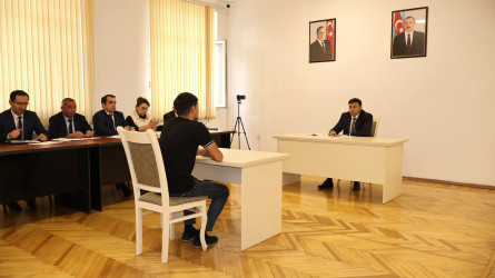 Göyçay Rayon İcra Hakimiyyətinin başçısı Orxan Mürsəlov növbəti vətəndaş qəbulu keçirib