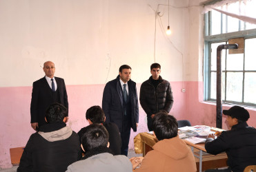 Rayon İcra Hakimiyyətinin başçısı Orxan Mürsəlov Göyçay Peşə Liseyində olub