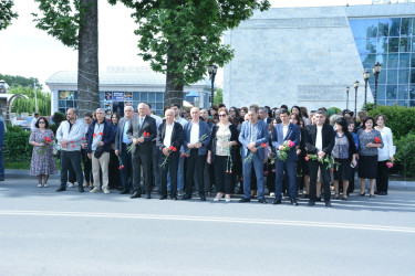 Göyçayda Azərbaycan Xalqının Ümummilli Lideri Heydər Əliyevin anadan olmasının 101-ci ildönümü qeyd olundu