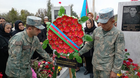44 günlük Vətən Müharibəsinin Göyçaydan olan ilk şəhidi Zamiq Əhmədovun 5-ci ildönümü qeyd edilib