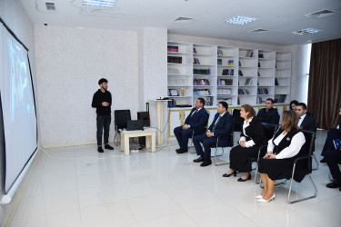 Rayon İcra Hakimiyyətinin başçısı Orxan Mürsəlov Göyçay Gənclər Evinin kollektivi və fəaliyyəti ilə tanış olub