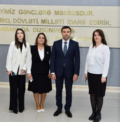 Rayon İcra Hakimiyyətinin başçısı Orxan Mürsəlov Göyçay Gənclər Evinin kollektivi və fəaliyyəti ilə tanış olub