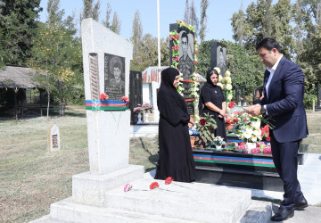 Göyçayda torpaqlarımızın azadlığı uğrunda canından keçən şəhidlərin məzarları ziyarət olunub