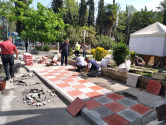 Göyçay rayonunda abadlıq işləri davam etdirilir