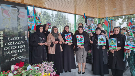Vətən müharibəsi şəhidi Qüdrət Əzizovun beşinci ildönümü qeyd edilib