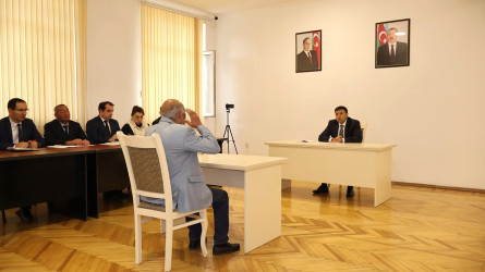 Göyçay Rayon İcra Hakimiyyətinin başçısı Orxan Mürsəlov növbəti vətəndaş qəbulu keçirib