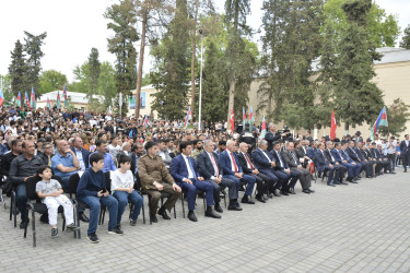 Azərbaycan xalqının Ümummilli Lideri Heydər Əliyevin 100 illik yubileyi münasibətilə Göyçay şəhər mərkəzində konsert proqramı təşkil edilib