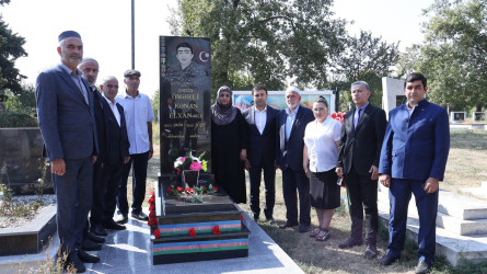 Rayon İcra Hakimiyyətinin başçısı Orxan Mürsəlov şəhid ailələrinin üzvləri ilə birlikdə torpaqlarımızın azadlığı uğrunda canından keçən qəhrəman vətən övladları şəhid Ömərli Kənan Elxan oğlunun, Mayılov Rüfət Bəhram oğlunun, Əliyev Azər Elnur oğlunun, Kərimli Azad Elşad oğlunun, Məmmədov Sənan Tehran oğlunun, Hüseynov Xəyyam Hüseyn oğlunun, Qasımov Qismət Yolçu oğlunun, Qafarov Kənan Siyaqif oğlunun və Qasımov Teymur Mikayıl oğlunun məzarlarını ziyarət edib