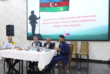 Göyçay Rayon İcra Hakimiyyəti tərəfindən 27 Sentyabr – Anım Günü ilə əlaqədar ehsan süfrəsi təşkil olunub