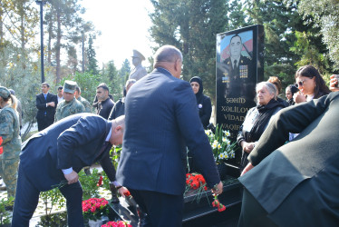 44 günlük Vətən müharibəsində şəhid olmuş polkovnik-leytenant Vidadi Xəlilovun dördüncü ildönümü qeyd olunub