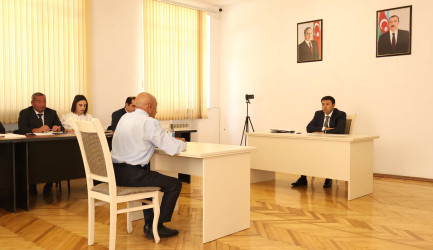 Göyçay Rayon İcra Hakimiyyətinin başçısı Orxan Mürsəlov vətəndaş qəbulu keçirib
