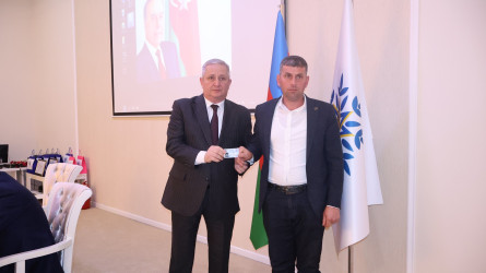 Göyçayda Yeni Azərbaycan Partiyası rayon təşkilatının yaradılmasının 33 illiyinə həsr olunmuş tədbir keçirilib