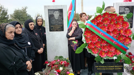 44 günlük Vətən Müharibəsinin Göyçaydan olan ilk şəhidi Zamiq Əhmədovun 5-ci ildönümü qeyd edilib