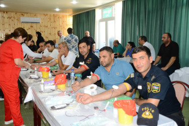 Göyçayda könüllü qanvermə aksiyası təşkil edilmişdir