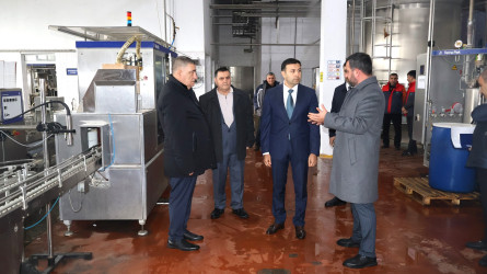 Rayon İcra Hakimiyyətinin başçısı Orxan Mürsəlov “Göyçay Süd” ASC-də olub