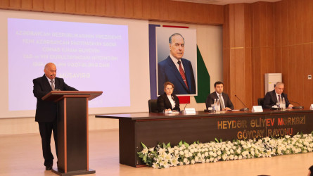 Göyçayda Azərbaycan Respublikasının Prezidenti, Yeni Azərbaycan Partiyasının sədri cənab İlham Əliyevin partiyanın VIII Qurultayındakı nitqindən irəli gələn vəzifələrə dair müşavirə keçirilib